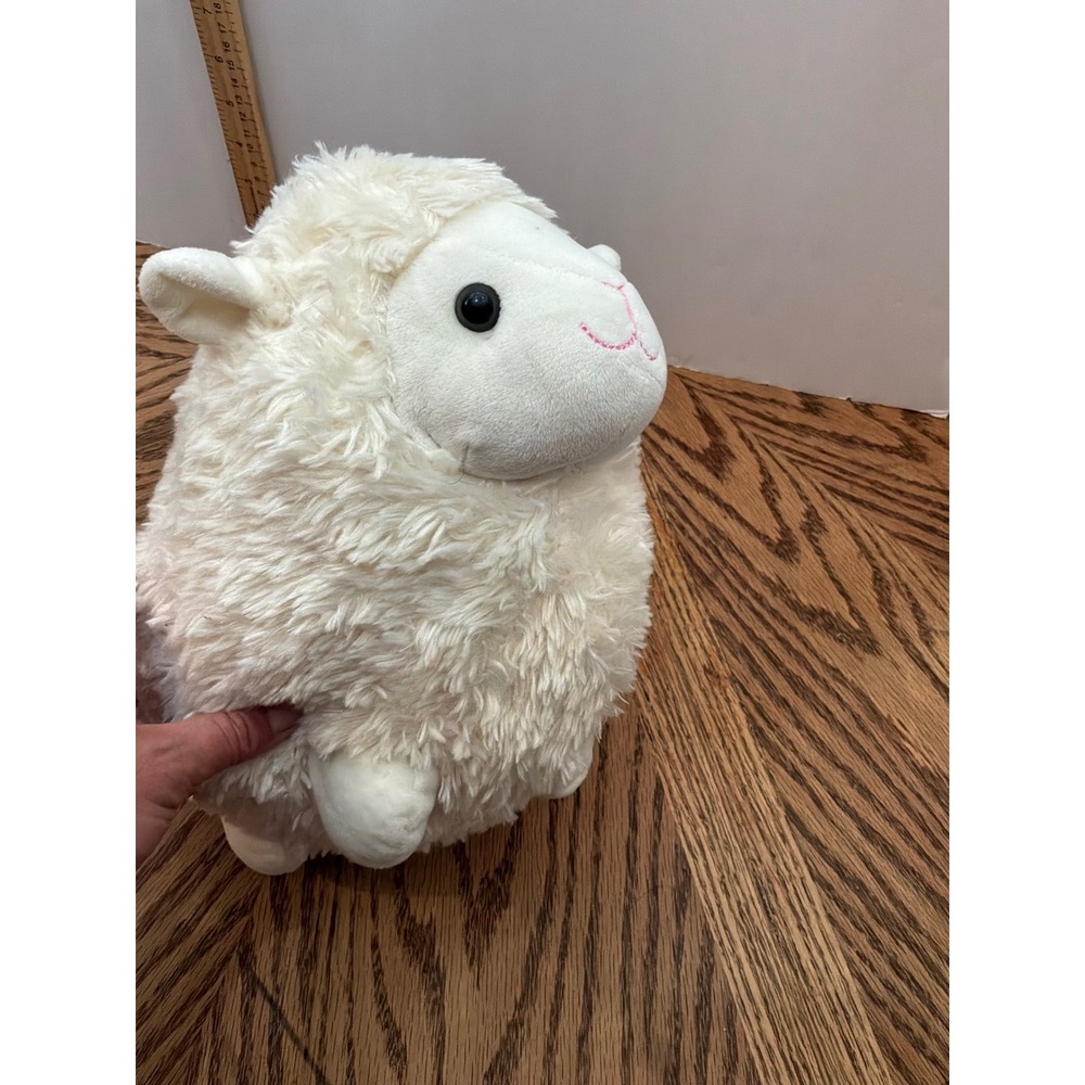 Cottagecore Unisex Kellytoy Fat Ram Sheep Plush 10 Inch White